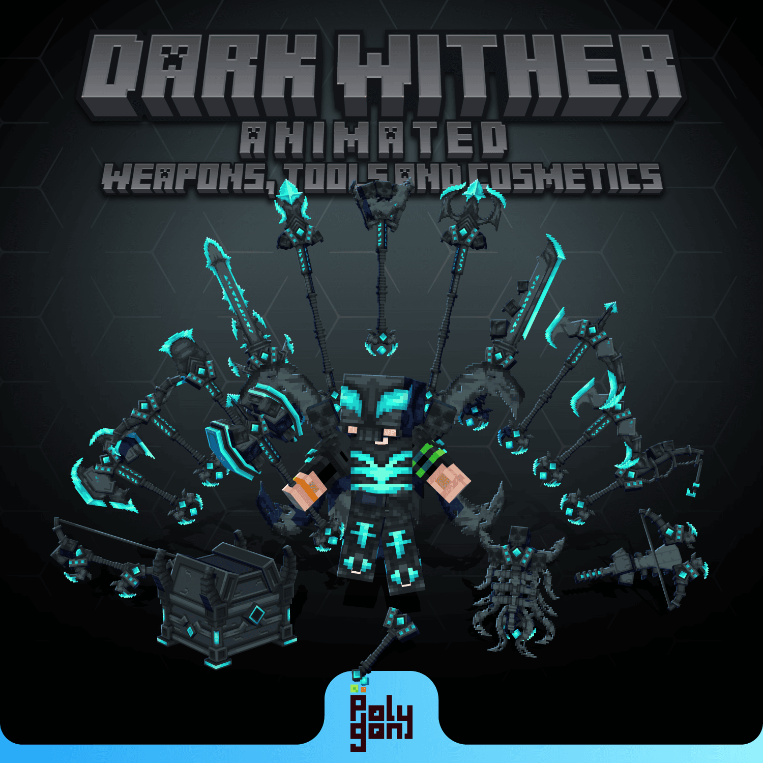 Dark Wither Animated Weapons and Tools Set (64x)
