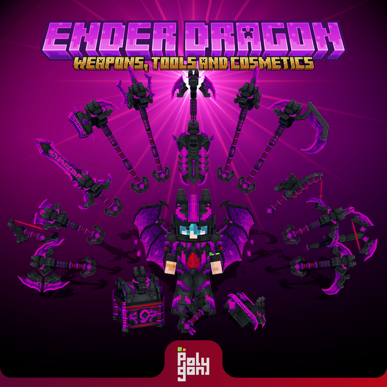 Ender Dragon Animated Weapons and Tools Set (64x)