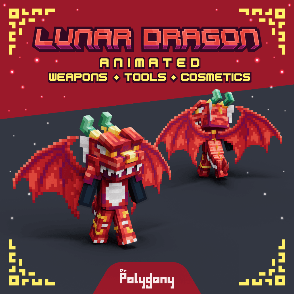 Lunar Dragon Animated Weapons & Tools Set 4