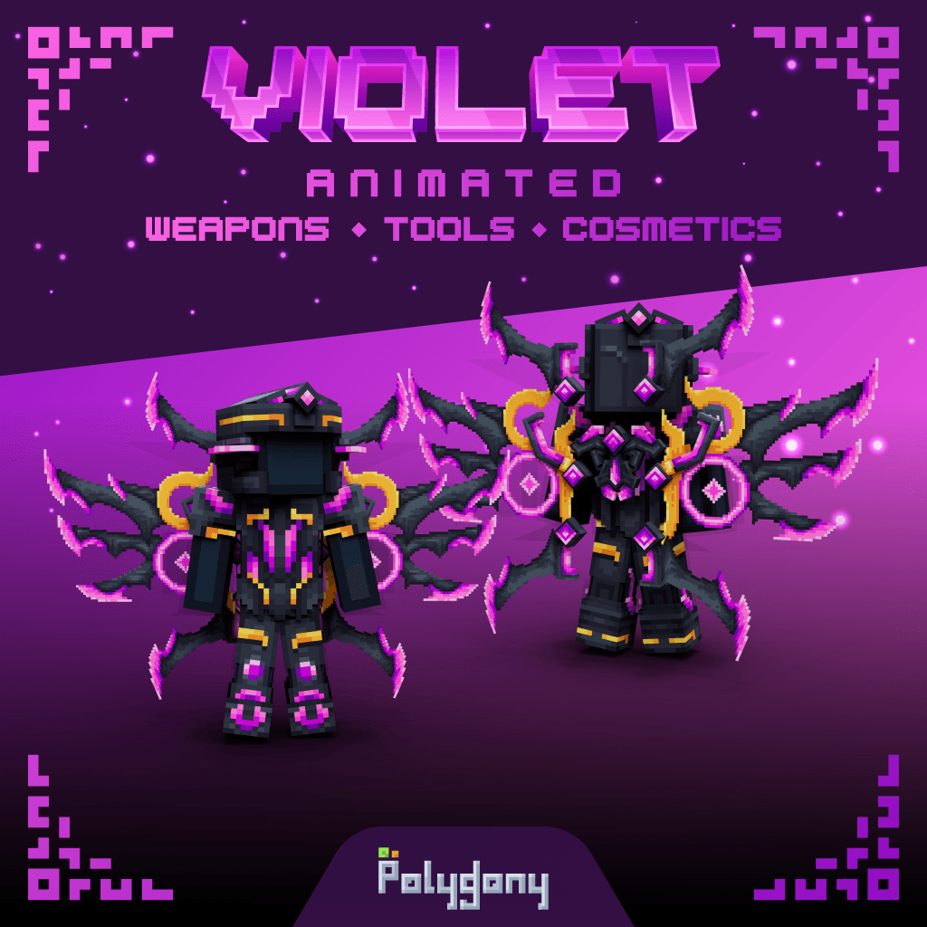 Violet Animated Weapons & Tools Set 5