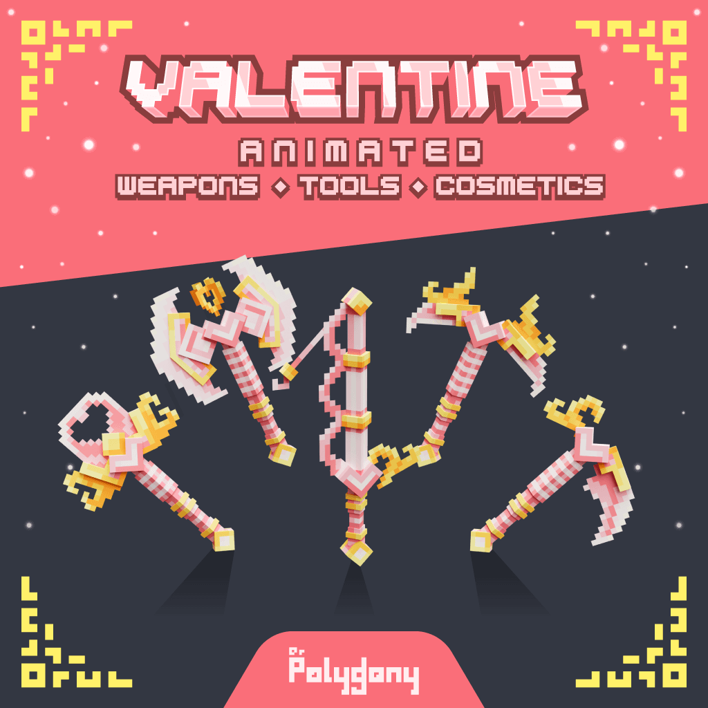 Valentine 2024 Animated Weapons & Tools Set 2