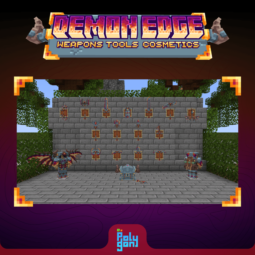 Demon Edge Animated Weapons & Tools Set 2