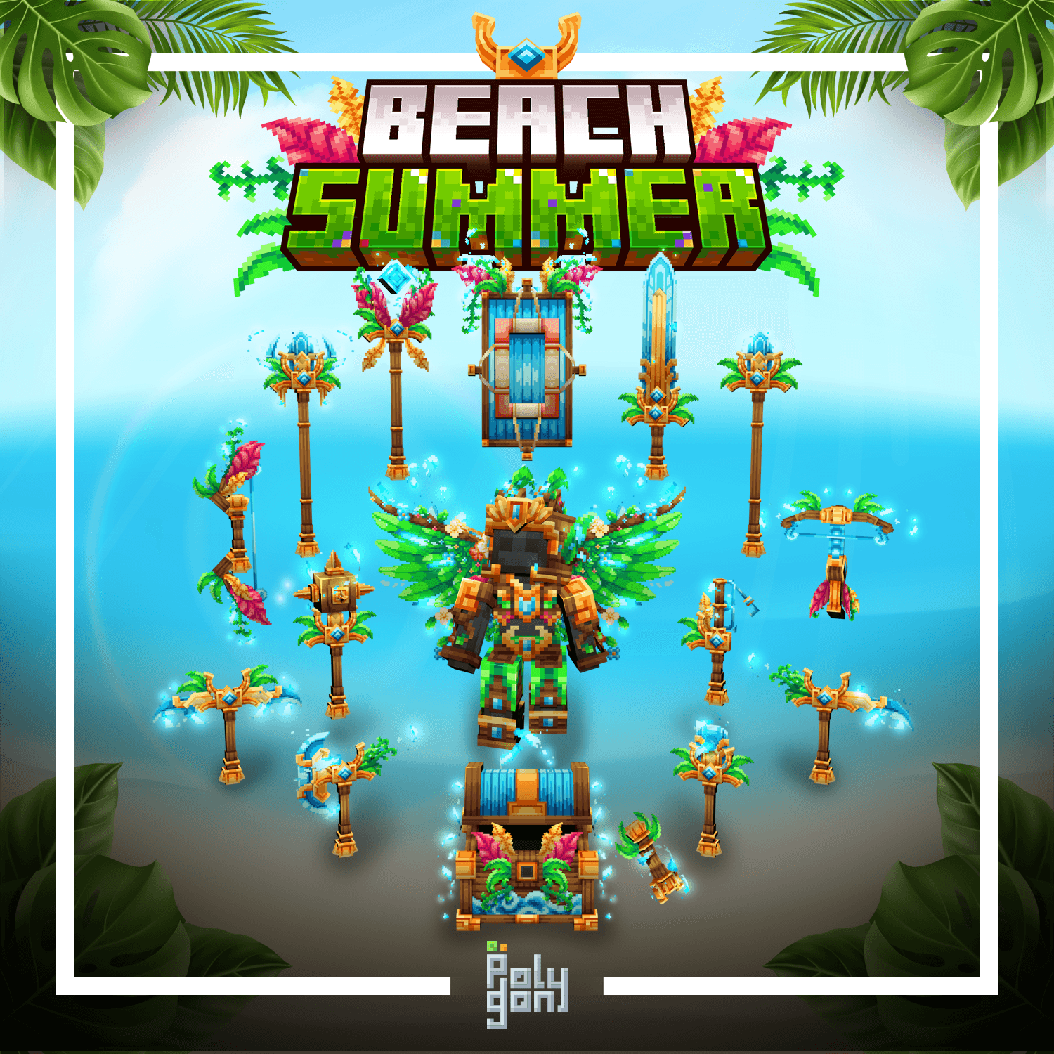 Beach Summer Animated Weapons and Tools Set (64x)