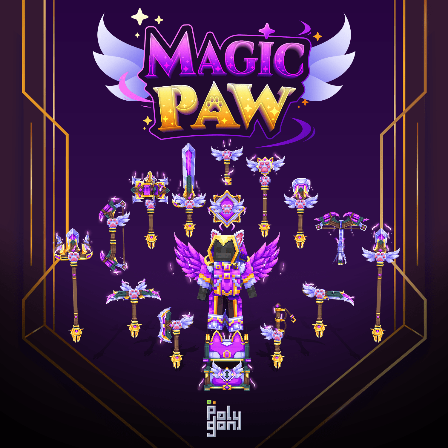 Magic Paw Animated Weapons and Tools Set (64x)