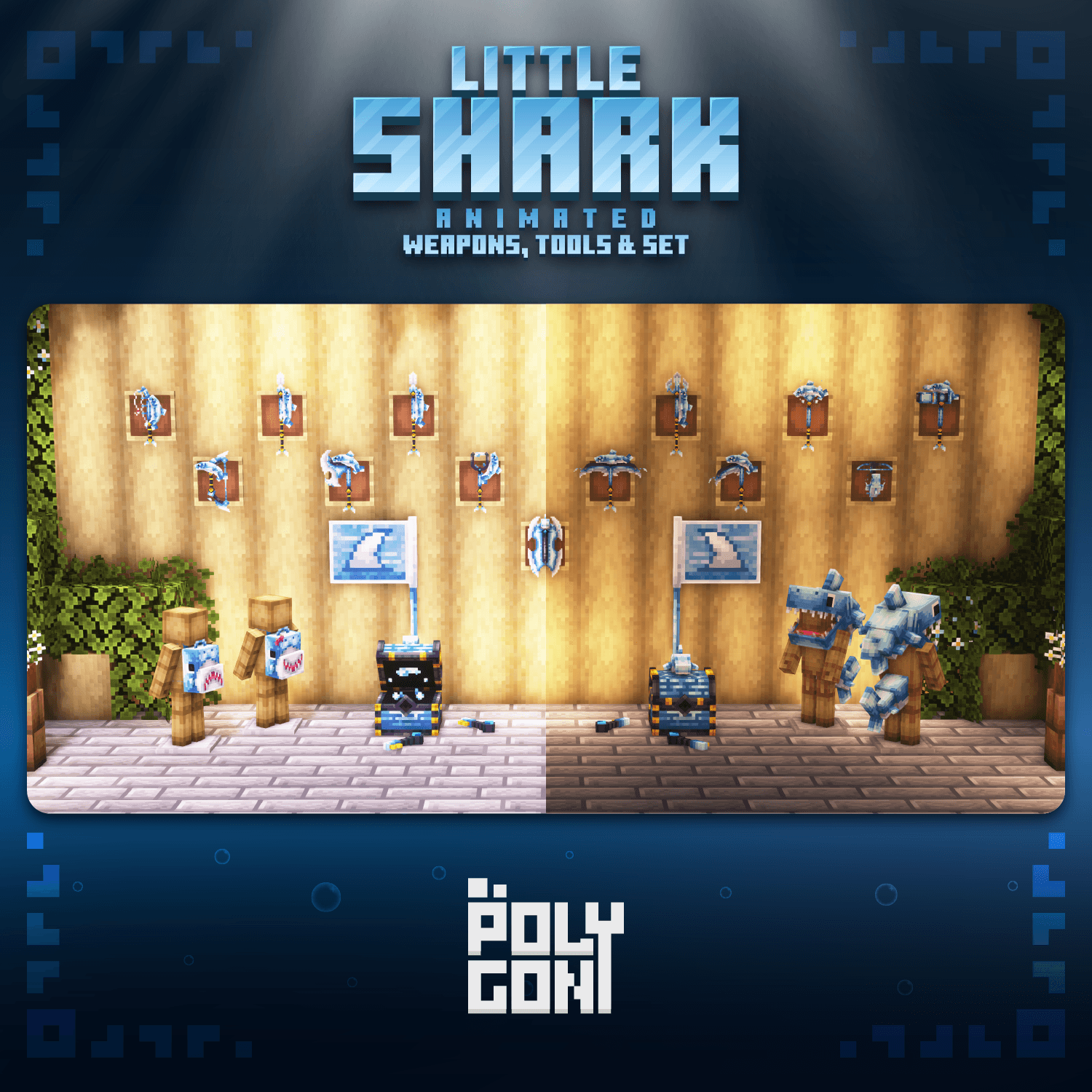 Little Shark Animated Weapons, Tools & Cosmetics Set 2