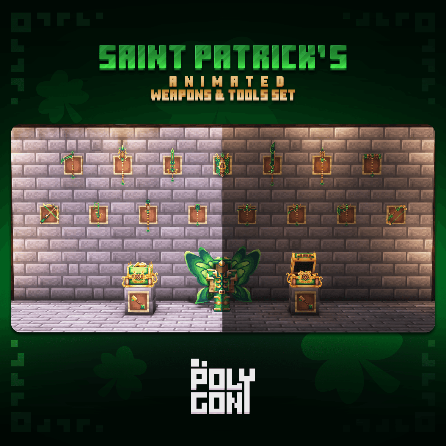 Saint Patrick's Animated Weapons & Tools Set 2