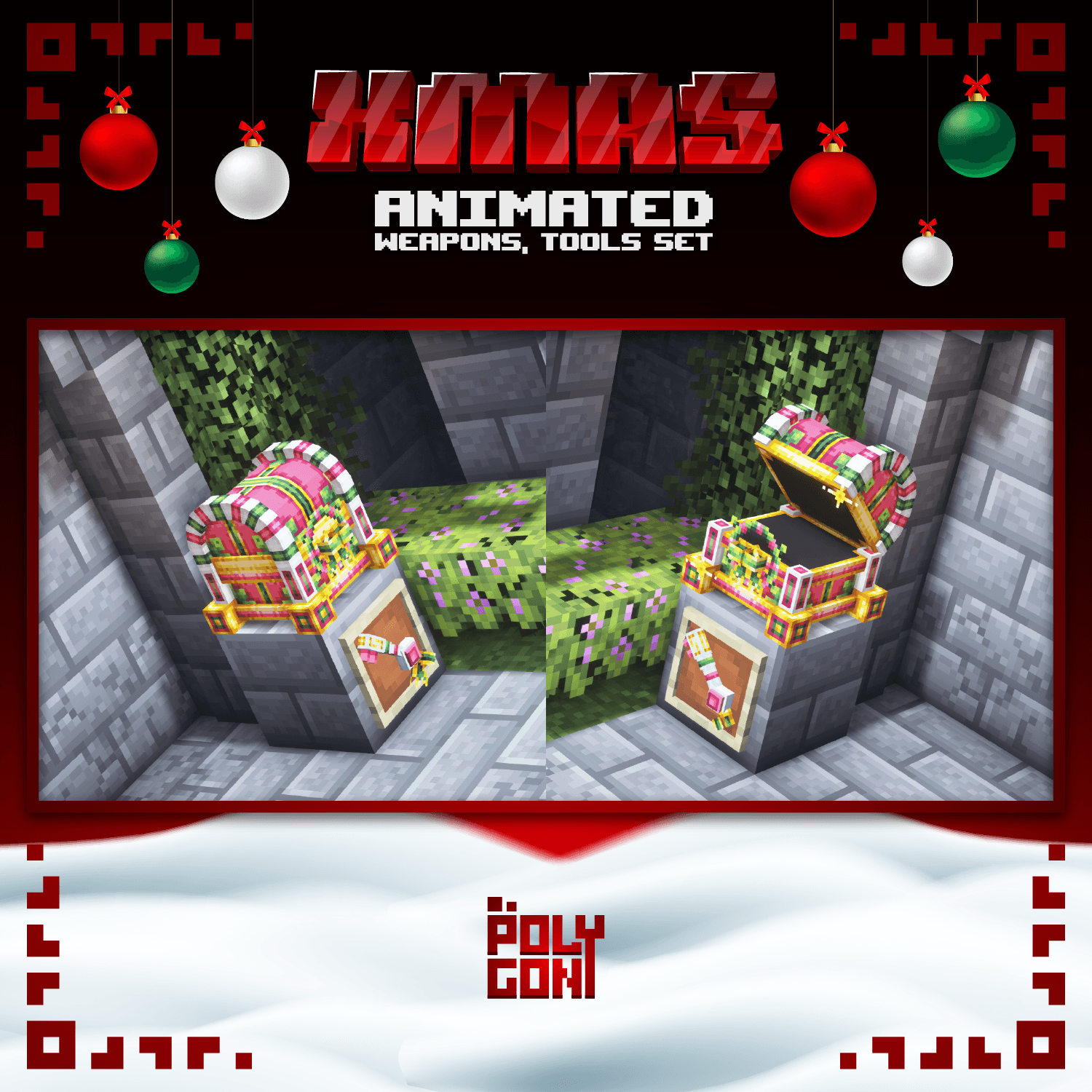 X'mas Animated Weapons & Tools Set 0