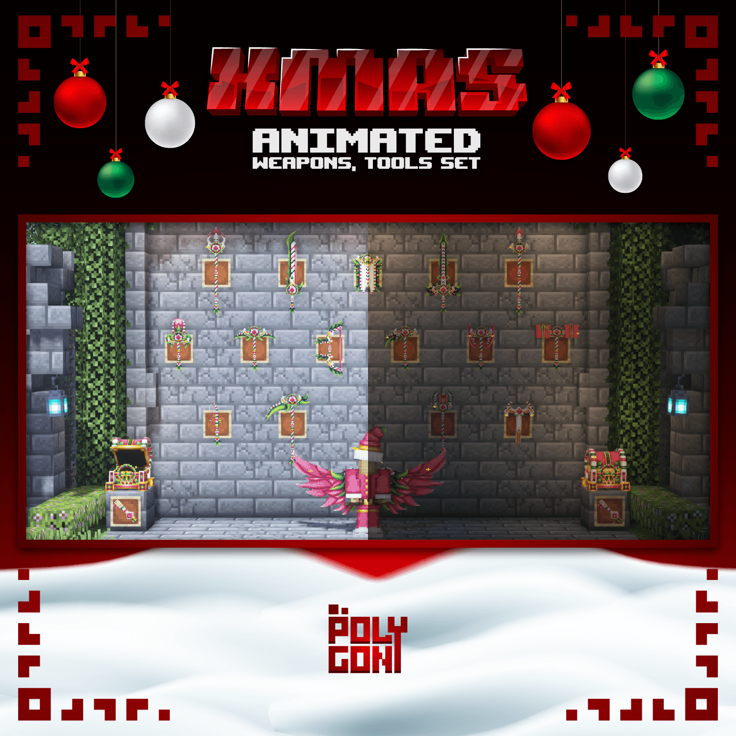 X'mas Animated Weapons & Tools Set 2