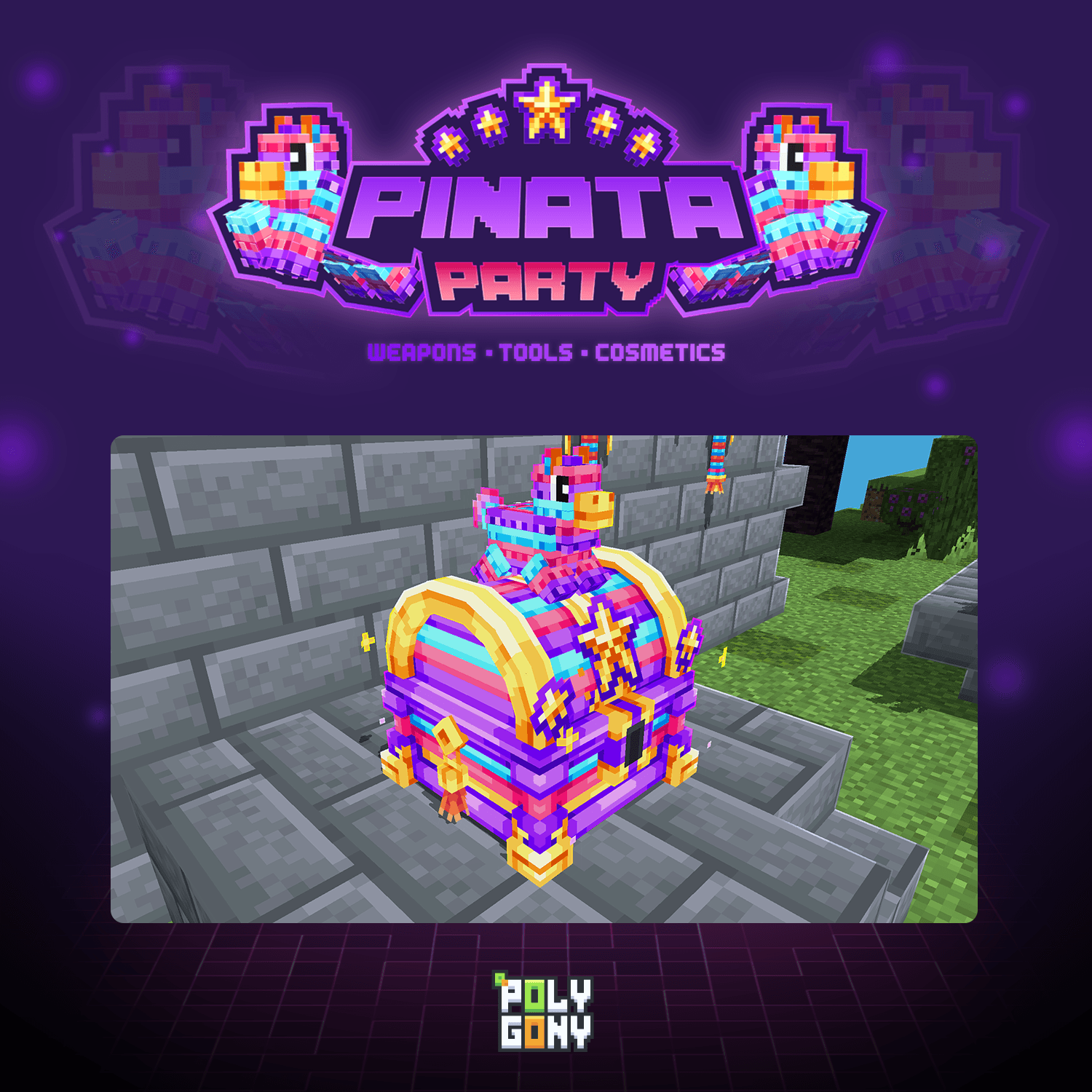 Pinata Party Animated Weapons and Tools Set (32x) 0